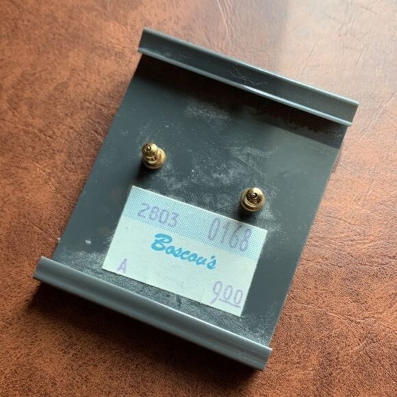 Vintage 90s Trifari Earrings Gold Tone Filigree Dangle‎ Heart Earrings - Picture 3 of 4